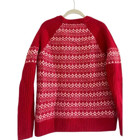 Duluth Trading Company Red Nordic sweater - Picture 2 of 7